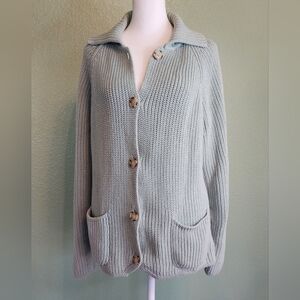 Liz Claiborne Cardigan 100% Cotton Vintage Sweater
